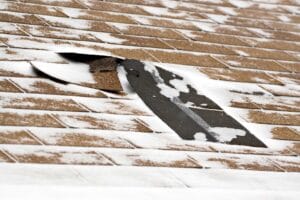 winter storm damage in Worcester