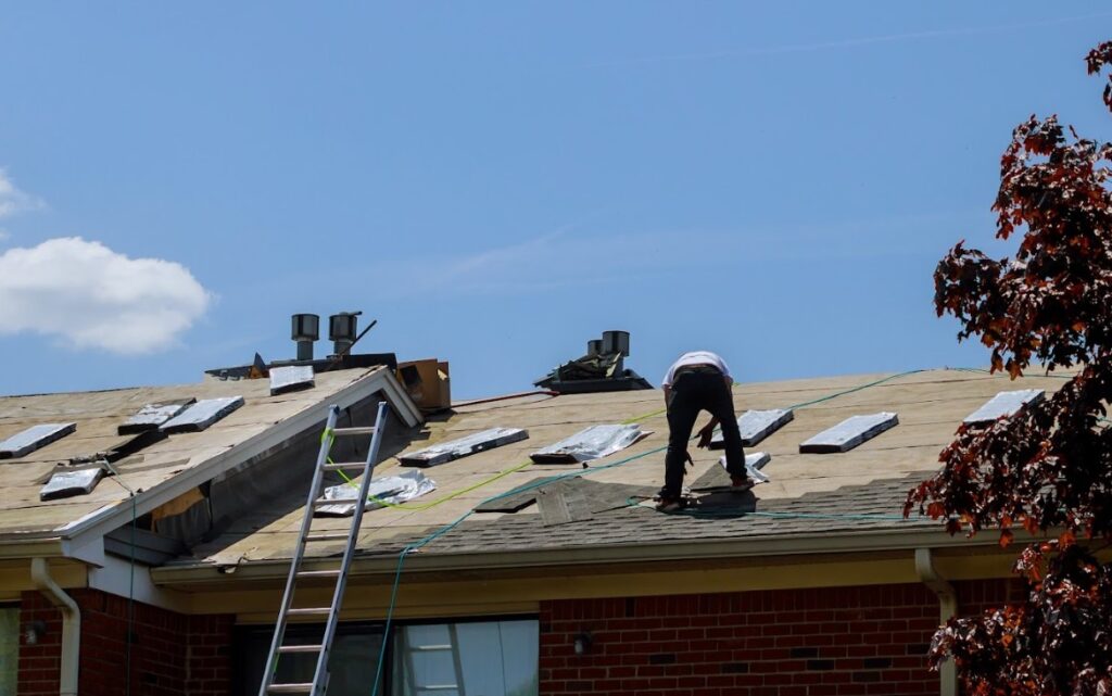 storm damage roof restoration in Bolton